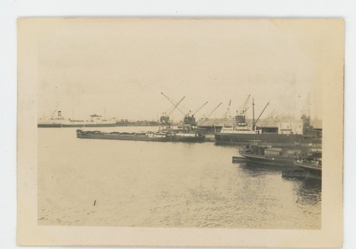 Vintage photo historic port - photo,