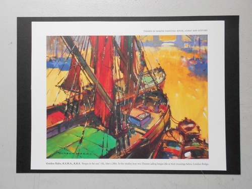 Marine print barges in - -,