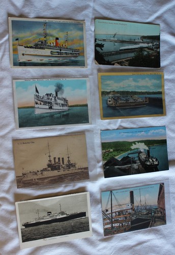 Lot ships barges - ships,, barges,