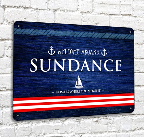 Personalised boat sign - boat,