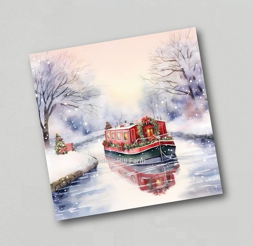 Fridge magnet canal barge - fridge,