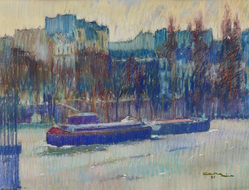Pastel french drawing oil - drawing,