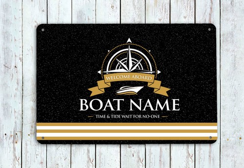 Personalised boat sign - personalised,
