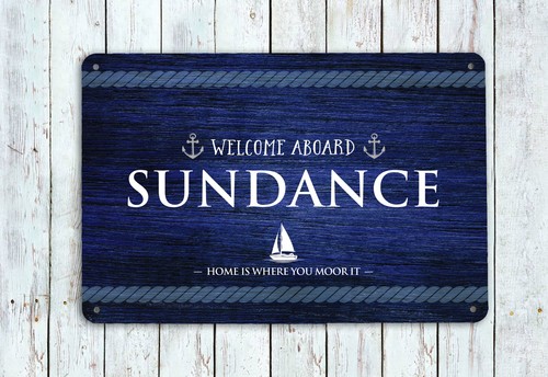 Personalised boat sign - personalised,
