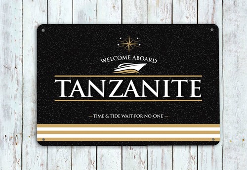 Personalised boat sign - personalised,