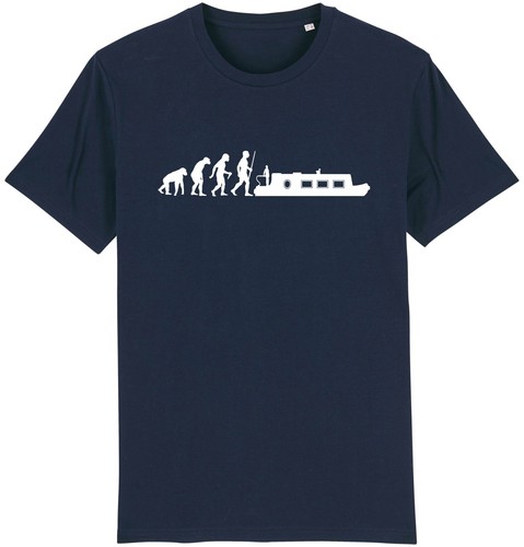 Evolution canal boat - boat, t-shirt