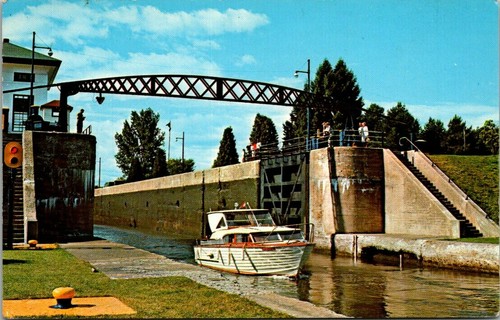 Postcard new york state barge - york,