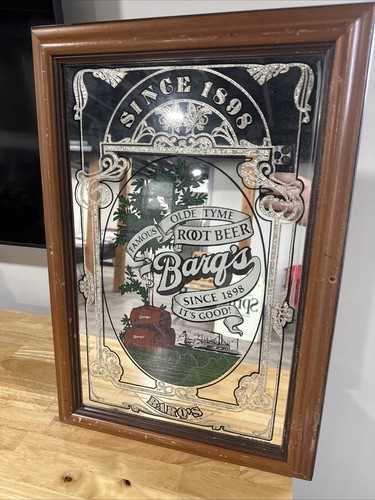Vintage barge root beer - beer, framed