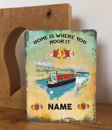 Personalised canal barge - canal,