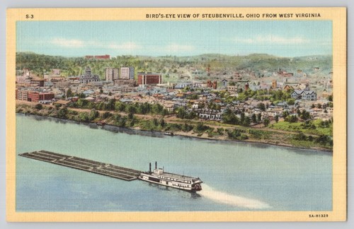 Postcard aerial view of - postcard,