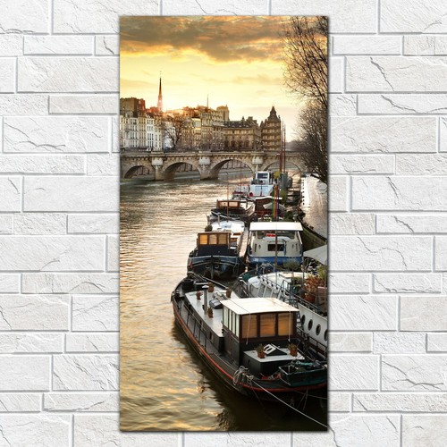 Paris barge boat - river, seine