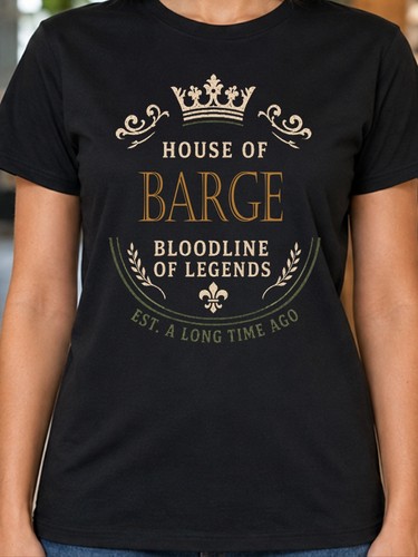 Barge surname ladies shirt - ladies, t-shirt