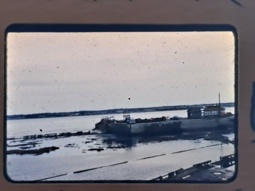 Waterscape barge kodachrome - barge,