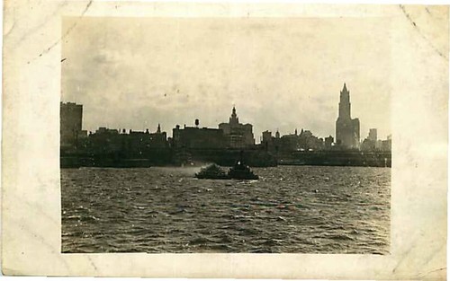 Real photo postcard tug - boat, &