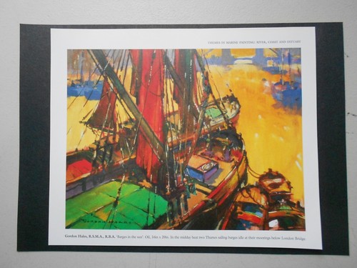 Marine print barges in - print,