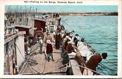 C1929 fishing the - the, barge