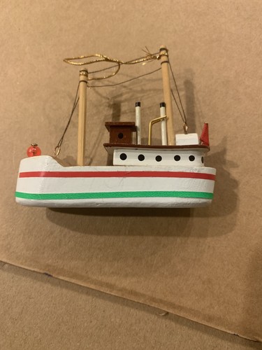 Vintage wooden ship barge boat - wooden,
