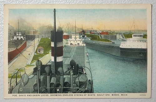Postcard sault ste - postcard,