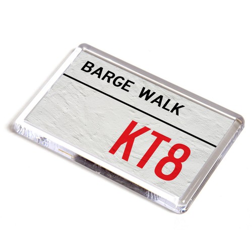 Fridge magnet barge walk kt8 - barge,