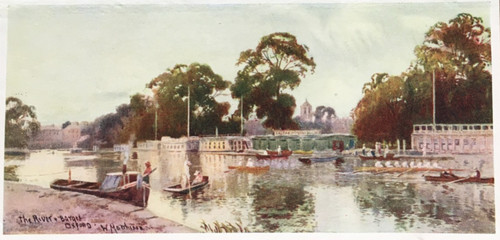The river iris with barges - the, and