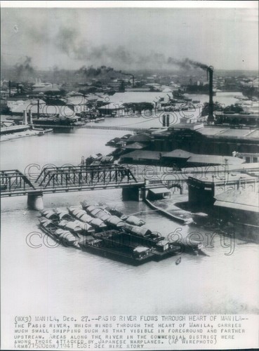 1941 press photo barges - press,