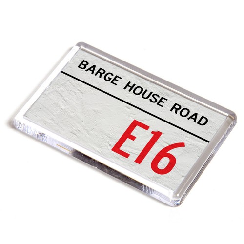 Fridge magnet barge house - fridge,