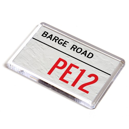 Fridge magnet barge road - -,