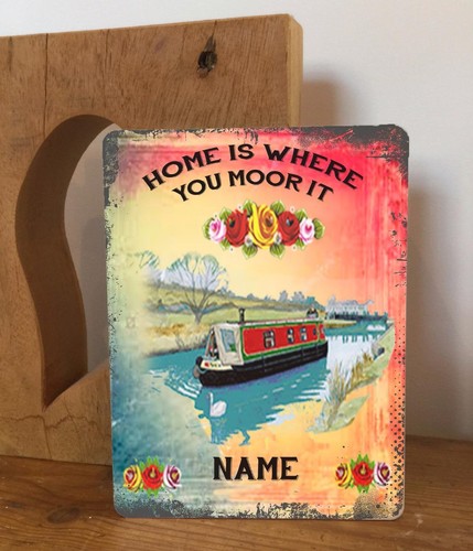 Personalised canal barge - personalised,