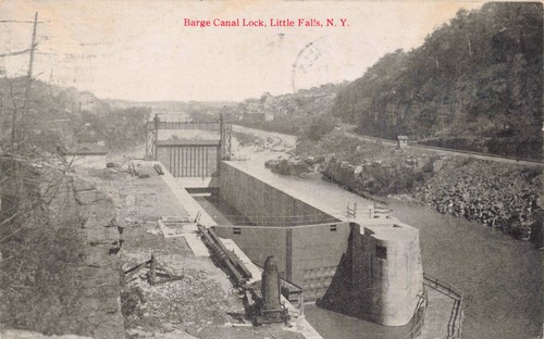 Little falls barge canal - barge,